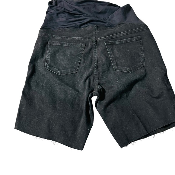 Isabel Maturity women's size 14 black bermuda shorts raw hem, nwt - Picture 2 of 4